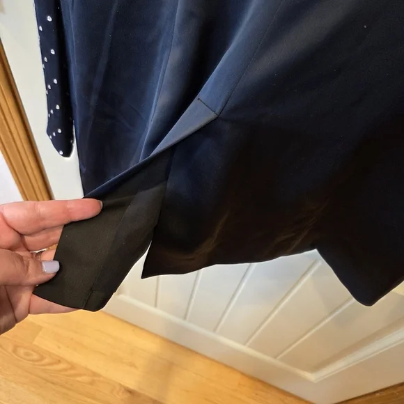 NWT Danielle Bernstein x Macy's Studded Sleeve Black Tuxedo Blazer Jacket Small - Picture 10 of 16